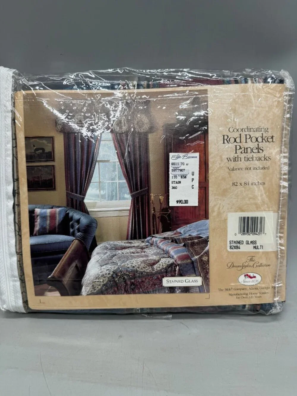 Coordinating Rod Pocket Panels dream style collection 82X84